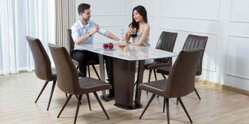 Bàn ghế ăn chất liệu kiểu dáng đơn giản