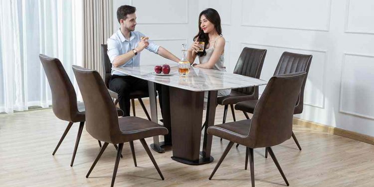 Bàn ghế ăn chất liệu kiểu dáng đơn giản