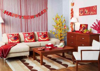 Một ngôi nhà đầy ấm cúng, hạnh phúc bởi sắc màu đỏ rực rỡ 