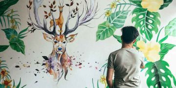 Vẻ đẹp nghệ thuật nằm ở tranh tường từ người hoạ sĩ