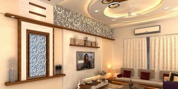 Trần thạch cao phòng khách mang lại nét đẹp hiện đại