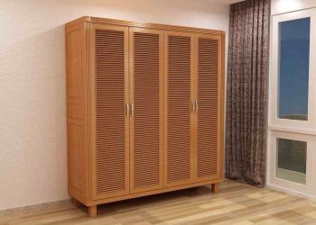 Tủ quần áo gỗ sồi - Loại gỗ được lựa chọn nhiều để làm tủ